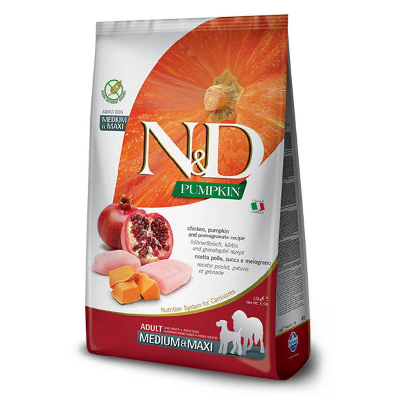 Farmina N&amp;D Pumpkin Chicken and Pomegranate, Adult Medium &amp; Maxi