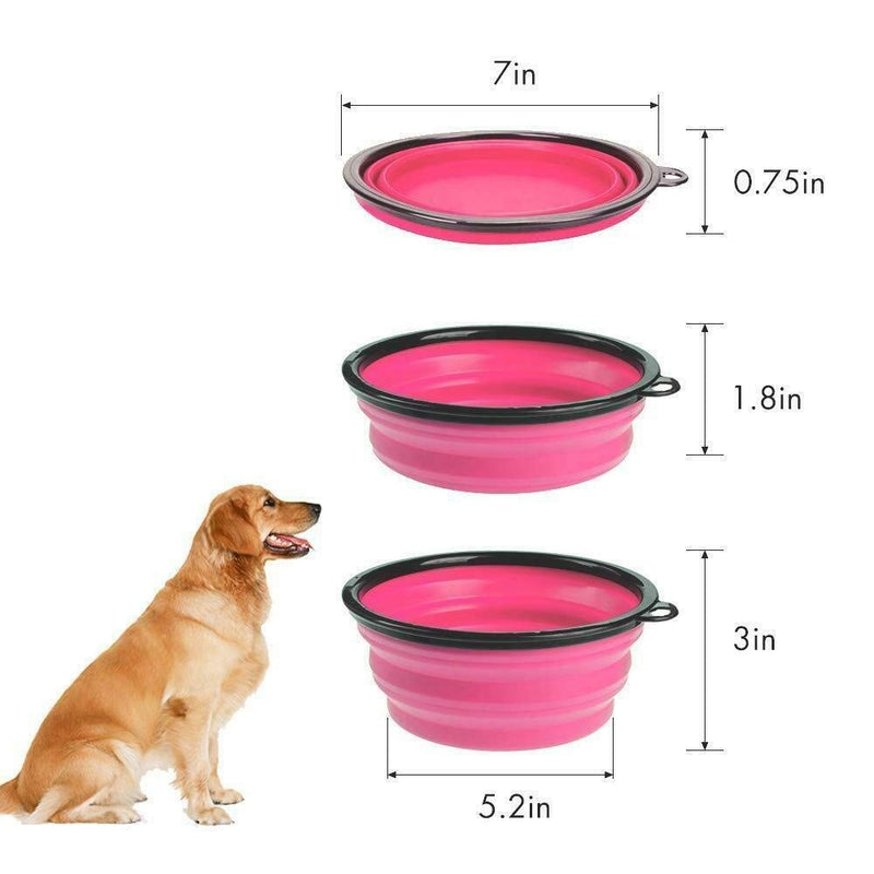M Pets On the Road Foldable Bowl Medium 750ml 25x19x6 cms