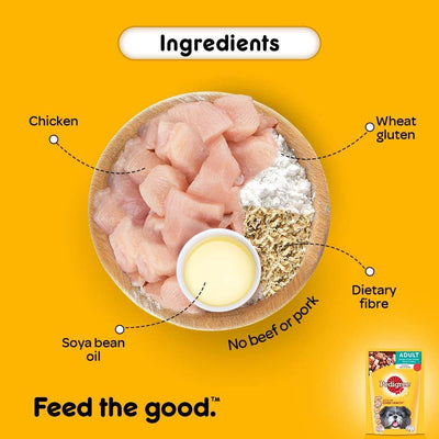 Pedigree Adult Chicken &amp; Liver Chunks in Gravy 70 gms
