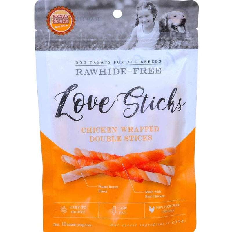 Renas Recipe Love Sticks, Chicken Wrapped Double sticks, 10 pieces