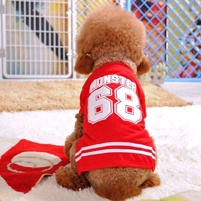 DH Monster 68 Red T shirt - Jersey for Small Dogs & Cats