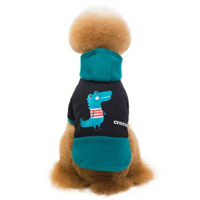 HM Crocodile Black Green Hoodie - Sweatshirt For Dogs & Cats