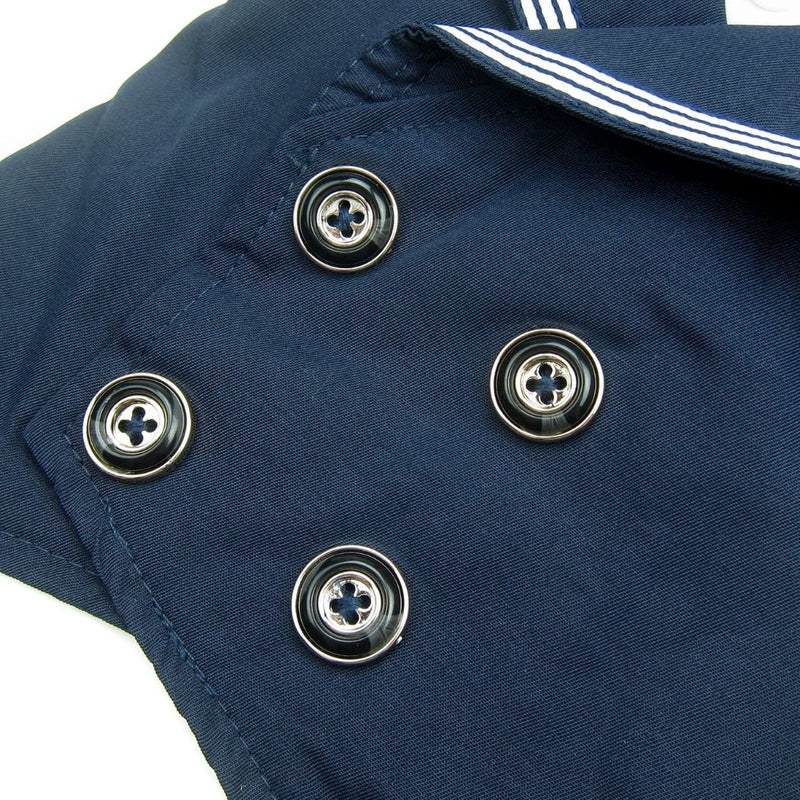 HM Nautical Formal Tux - Tuxedo For Small Dogs, Puppies and Cats