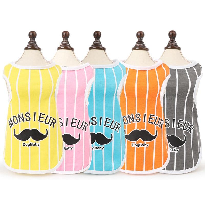 DH Monsieur Tshirts Assorted Colour - For Small Dogs & Puppies