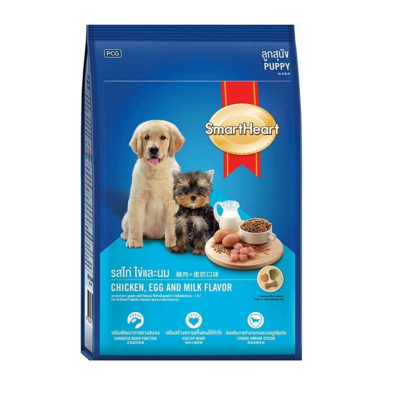SmartHeart Chicken Egg & Milk Dry Puppy Food 3kg