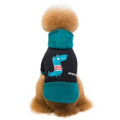 HM Crocodile Black Green Hoodie - Sweatshirt For Dogs & Cats